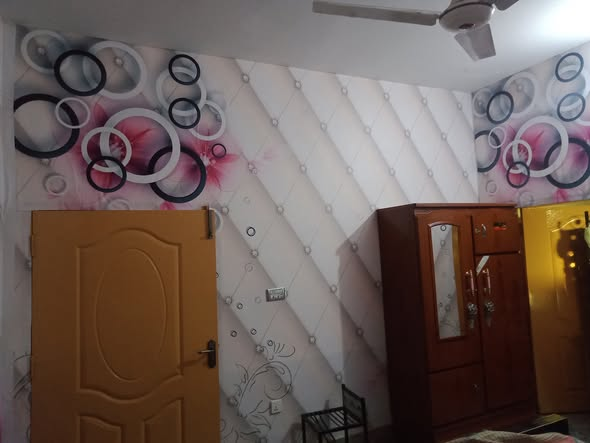 Geometric accent walls